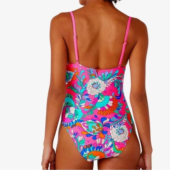 Kate Spade Sea Garden One Piece Swimsuit SMALL NWT - Picture 2 of 7